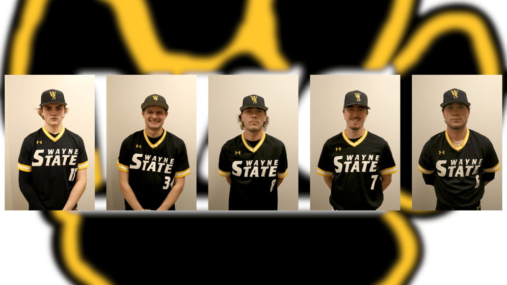 Left to right: Kolt Davis, Jacob Kneifl, Cade Lynam, Ryan Obrecht, Colin Lynam