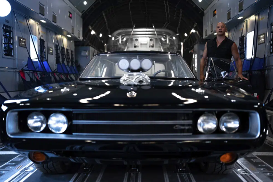 This image released by Universal Pictures shows Vin Diesel in a scene from "Fast X."