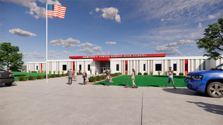 Artist rendering of Humphrey school proposal