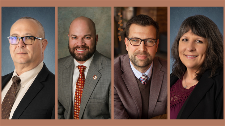 L-R: Joel H. Bergman, Jordan Colwell, Josh Moenning, and Janine K. Schmidt