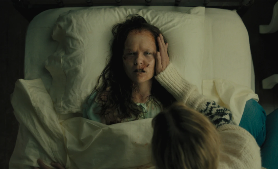 This image released by Universal Pictures shows Olivia O'Neill in a scene from "The Exorcist: Believer."