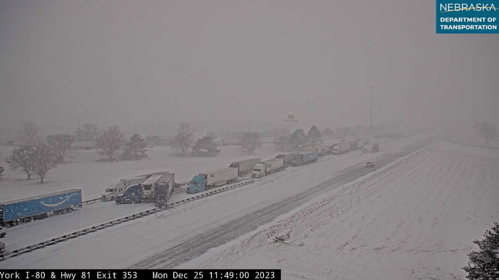 The Nebraska DOT's view on Monday's pileup