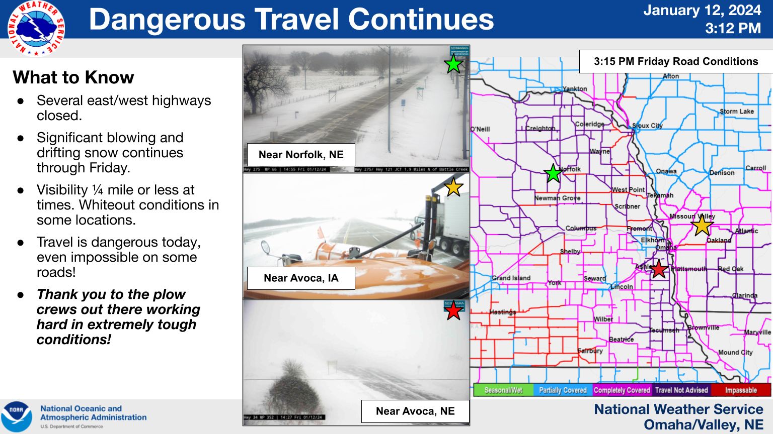 Winter Storm Warnings and Blizzard Warnings issued for parts of