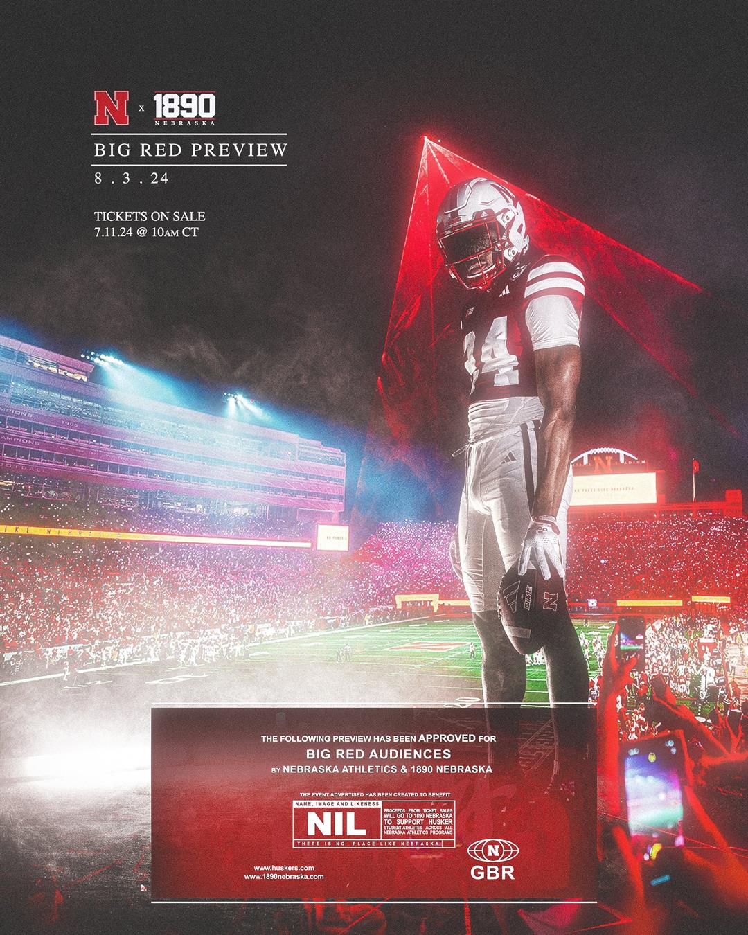 1890 Nebraska & Nebraska Athletics announce 'Big Red Preview' open ...