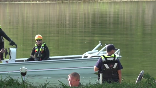 Rescue crews search private lake, missing person's body recovered ...