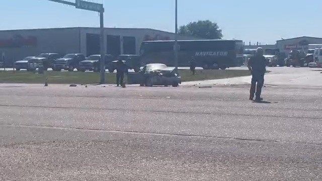 One life-flighted, one taken to hospital after two vehicle crash