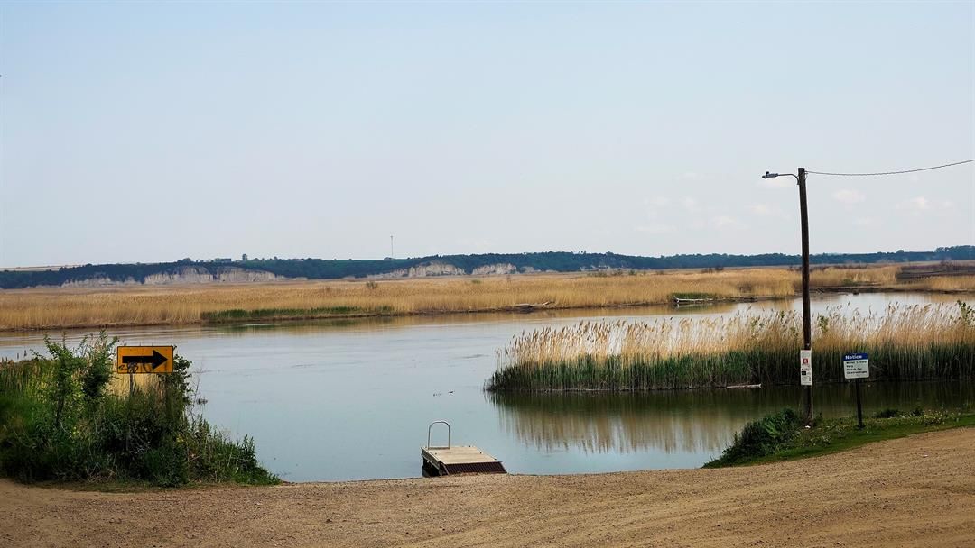 The Missouri River runs along the northern border of the Santee Sioux reservation. Most of the land the tribe currently owns is located near the river.