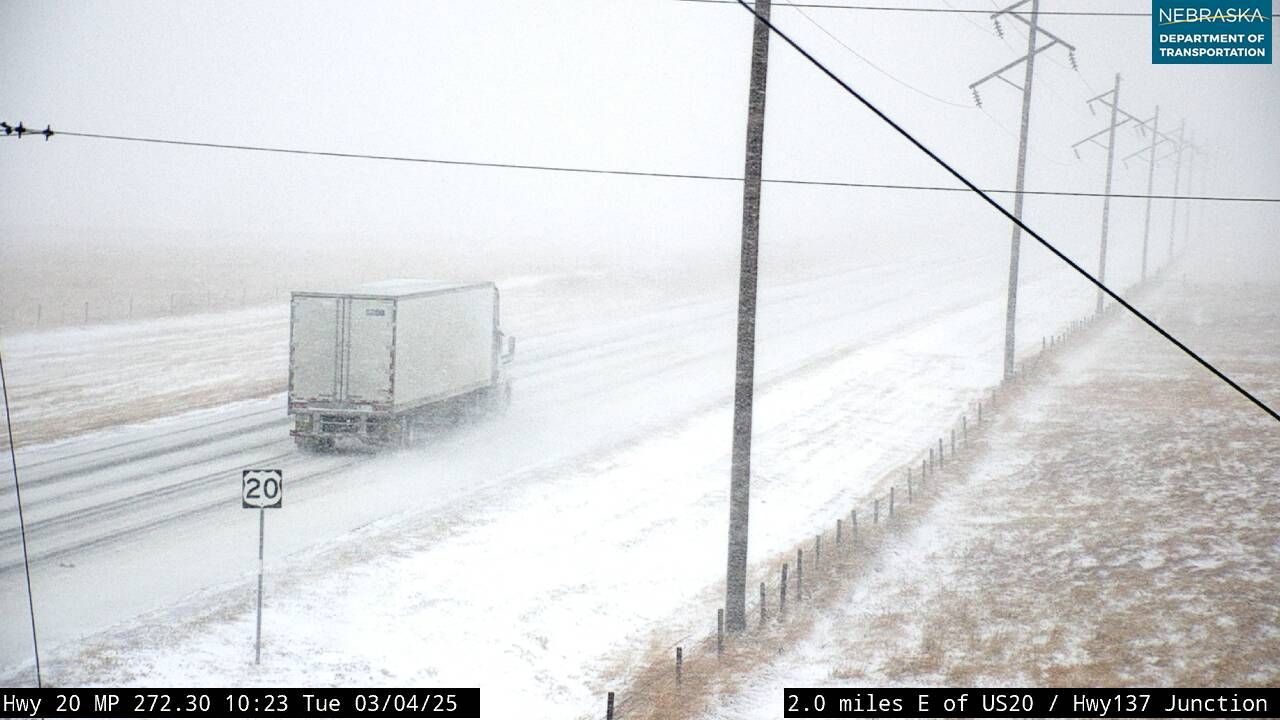 Nebraska 511 image near Newport 3/5/25 at 10:45 a.m.