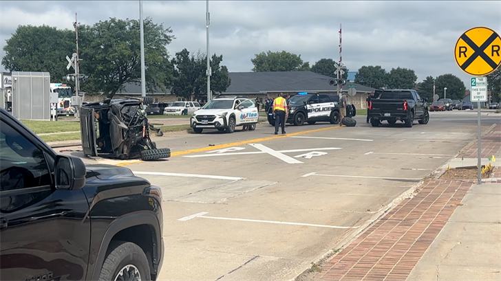 One person injured in UTV flip-over crash on city street